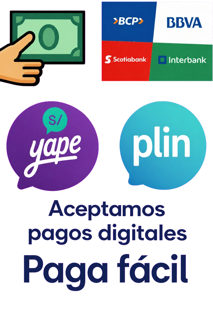 Aceptamos pagos digitales